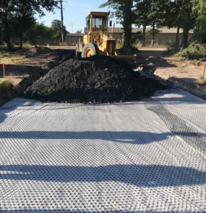 Stabilization of the access road